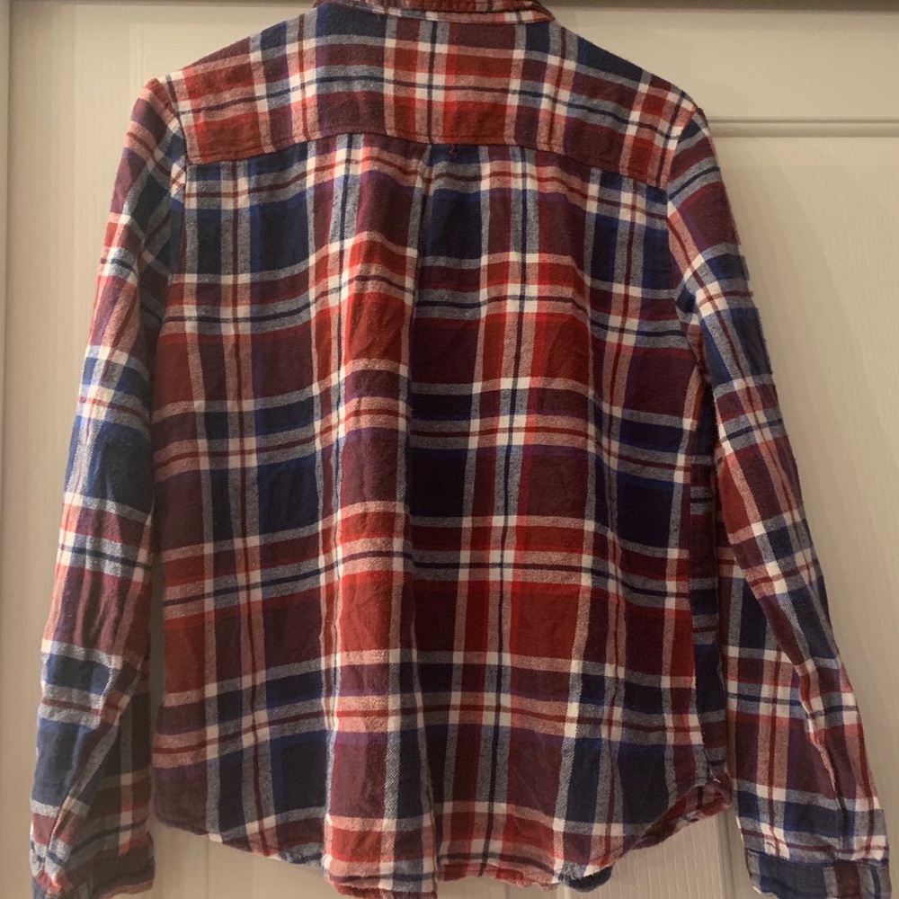Plaid flannel top XL girls or S women’s - Picture 3 of 3
